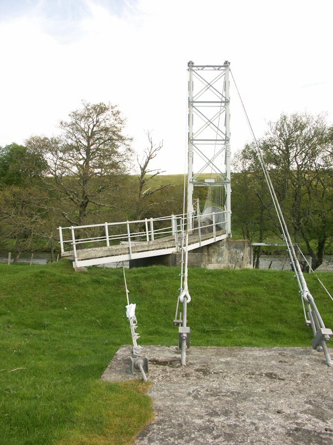 Foot Bridge over River Oykel, Brae Doune